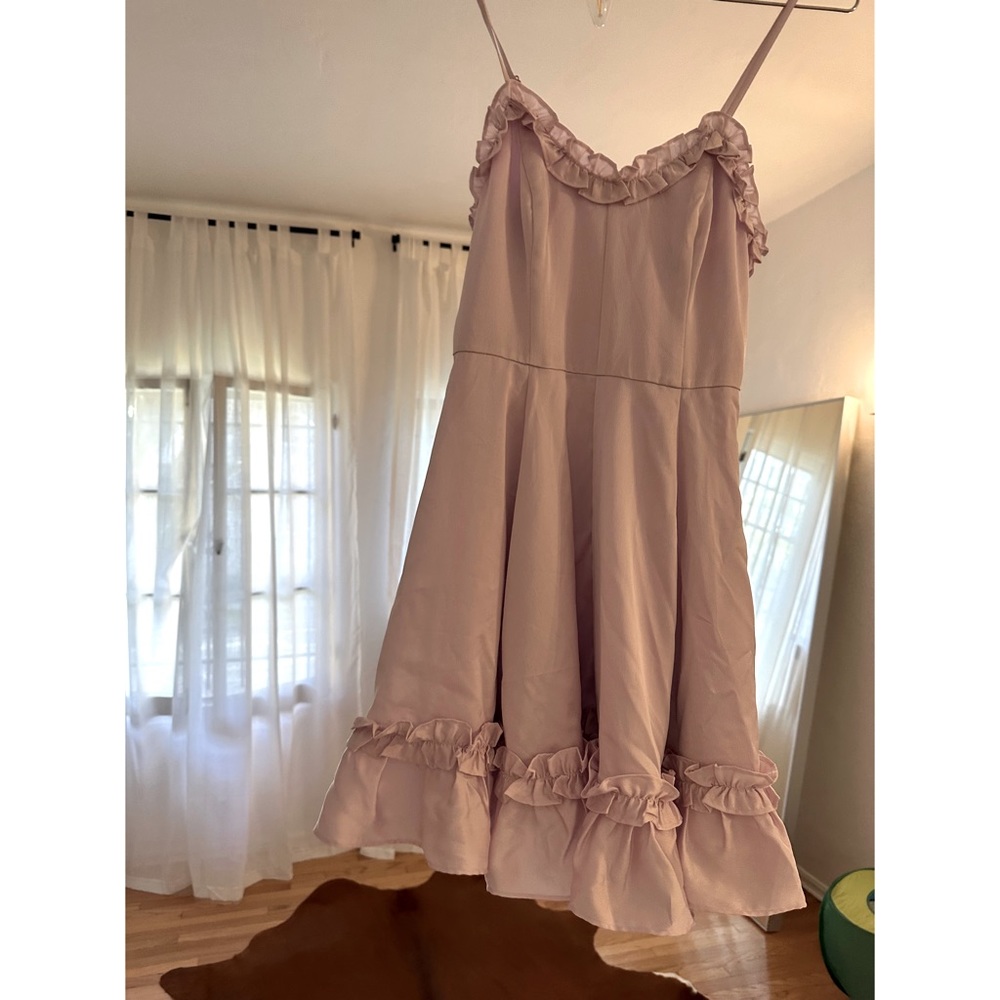 Lilac satin style mini dress - size S BNWT